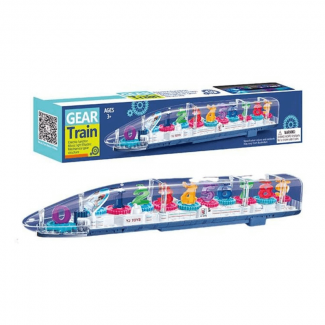 Transparent Gear Bump N Go Train Toy for Kids with 3D Lights Price in Pakistan | LAPTAB
