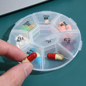 7 Days Weekly Mini Tablet Pill Medicine Box with 8 Compartments Price in Pakistan | LAPTAB