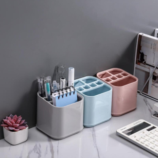 Plastic Multifunctional Multi Grid Storage Organizer for Desk Accessories Price in Pakistan | LAPTAB