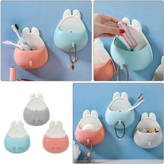 Multifunctional Wall-Mounted Toothbrush Storage Holder with Suction Cups Price in Pakistan | LAPTAB