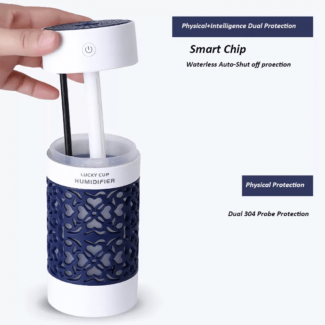 Portable Lucky Cup Humidifier with LED Night Light for Home and Car Price in Pakistan | LAPTAB