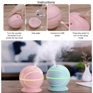 Rotatable Basketball Shaped Air Humidifier 240ml for Better Sleep and Comfort Price in Pakistan | LAPTAB