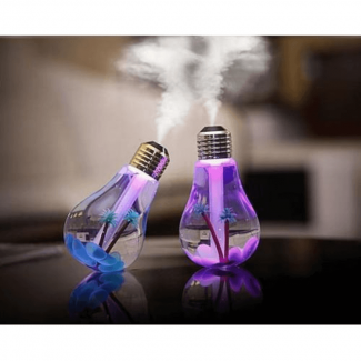 1 pc LED Bulb Air Water Mist Humidifier with 7 Color LED Lights Price in Pakistan | LAPTAB