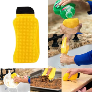 3 In 1 Silicone Sponge for Easy Washing of Utensils, Fruits, and Vegetables Price in Pakistan | LAPTAB