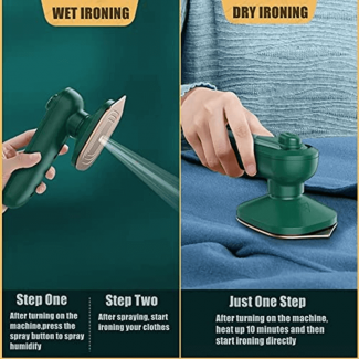 Portable Mini Steam Iron for Safe and Efficient Clothing Care Price in Pakistan | LAPTAB