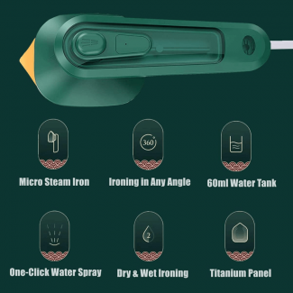 Portable Mini Steam Iron for Safe and Efficient Clothing Care Price in Pakistan | LAPTAB