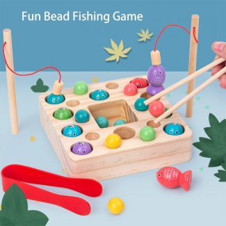 Interactive Fishing Game for Kids - Eco-Friendly Wooden Busy Board Toy Price in Pakistan | LAPTAB