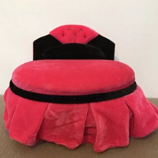 Pink Luxury Round Bed Style Jewelry Organizer with Mirror and Removable Compartments Price in Pakistan | LAPTAB