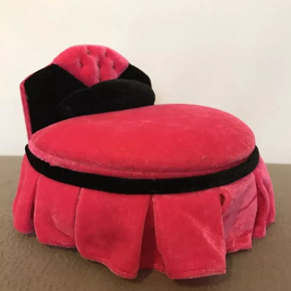 Pink Luxury Round Bed Style Jewelry Organizer with Mirror and Removable Compartments Price in Pakistan | LAPTAB