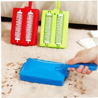 Handheld Double Roller Carpet Brush for Easy Home Cleaning and Dust Removal Price in Pakistan | LAPTAB