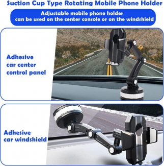 Suction Cup 360 Rotatable Car Phone Holder for Dashboard and Multi-Use Price in Pakistan | LAPTAB