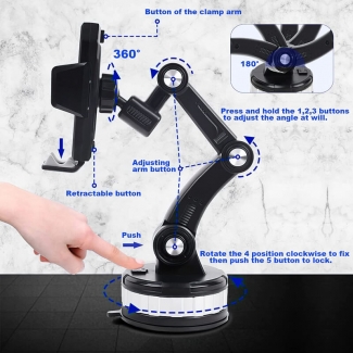 Suction Cup 360 Rotatable Car Phone Holder for Dashboard and Multi-Use Price in Pakistan | LAPTAB