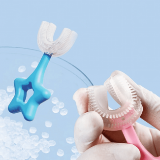 Kids U-Shaped Silicone Toothbrush for Easy and Effective Oral Care Price in Pakistan | LAPTAB