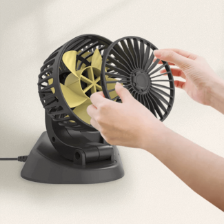 Fast Cooling Dashboard Double Heads Mini Fan for Cars and SUVs Price in Pakistan | LAPTAB