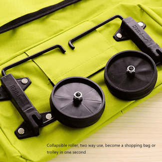 Foldable Trolley Bag with Wheels - Reusable Grocery Shopping Cart Price in Pakistan | LAPTAB
