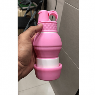 Collapsible Silicone Water Bottle, Leakproof, 580ml, BPA Free, Lightweight Price in Pakistan | LAPTAB
