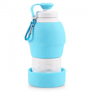 Collapsible Silicone Water Bottle, Leakproof, 580ml, BPA Free, Lightweight Price in Pakistan | LAPTAB