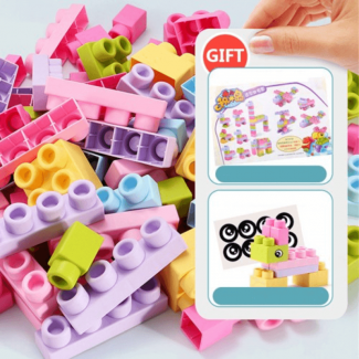 Baby Rubber Building Block Teethers Toy - Safe, Soft, Non-Toxic Fun Price in Pakistan | LAPTAB