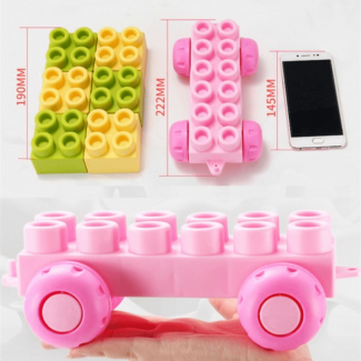 Baby Rubber Building Block Teethers Toy - Safe, Soft, Non-Toxic Fun Price in Pakistan | LAPTAB
