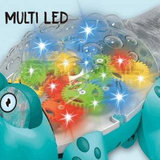 Transparent Gear Electric Crocodile Rotation Toy with Sounds and Lights Price in Pakistan | LAPTAB