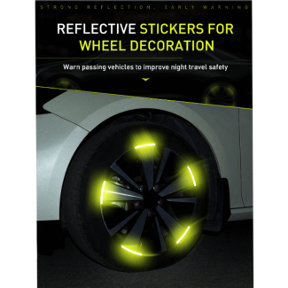 40 Strips Tire Reflective Stickers for Enhanced Night Visibility Price in Pakistan | LAPTAB