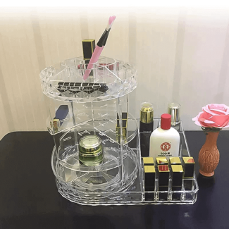 360 Rotating Multifunctional Cosmetic Storage Box for Makeup and Jewelry Price in Pakistan | LAPTAB