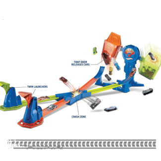HOT WHEELS Super Car Track Set with Launcher and Finish Gate for Kids Price in Pakistan | LAPTAB