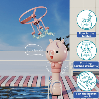 Bamboo Dragonfly Bubble Blower Machine Toy - 2 in 1 Fun for Kids Price in Pakistan | LAPTAB