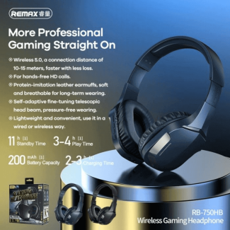 REMAX RB 750HB Wireless EDR Gaming Headphones with HD Call Support Price in Pakistan | LAPTAB