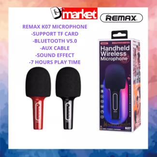 REMAX K07 Wireless Handheld Microphone with Built-in Speaker and Voice Filters Price in Pakistan | LAPTAB