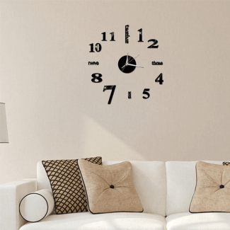 Modern DIY Wall Clock 3D Acrylic Large Watch