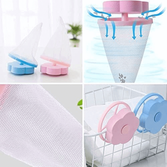 2 Pcs Flower Shape Mesh Filter Bag for Washing Machine - Lint & Hair Removal Price in Pakistan | LAPTAB