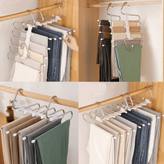 Pack of 3 Adjustable Clothes Hangers for Space Saving Trouser Storage Price in Pakistan | LAPTAB