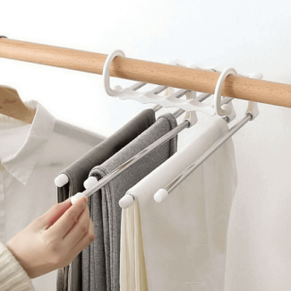 Pack of 3 Adjustable Clothes Hangers for Space Saving Trouser Storage Price in Pakistan | LAPTAB