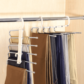 Pack of 3 Adjustable Clothes Hangers for Space Saving Trouser Storage Price in Pakistan | LAPTAB