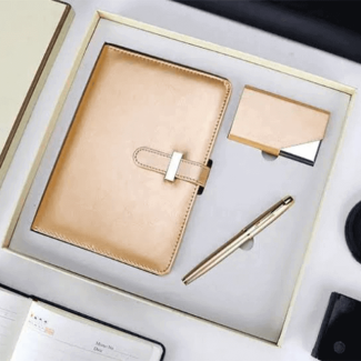 Elegant Gift Set with Card Holder, Diary, and Ink Pen - Multiple Colors Price in Pakistan | LAPTAB
