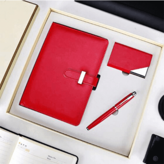 Elegant Gift Set with Card Holder, Diary, and Ink Pen - Multiple Colors Price in Pakistan | LAPTAB