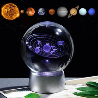Solar System Glass Decor