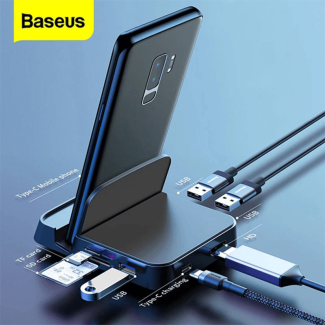 Baseus 7-in-1 USB Type C HUB Docking Station for Mobile Phones and Laptops Price in Pakistan | LAPTAB