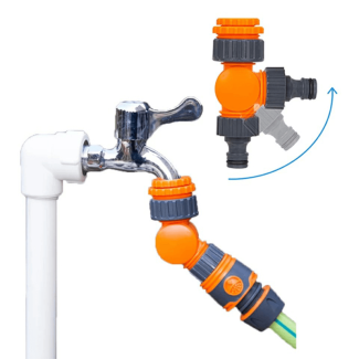Rotatable Water Tap Splitter with Quick Connector for Irrigation Systems Price in Pakistan | LAPTAB