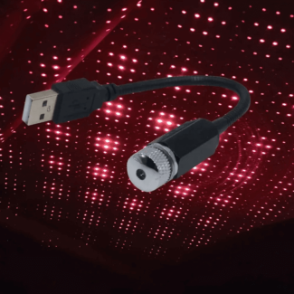 USB Car Ceiling LED Projector Light with 360? Rotating Neck