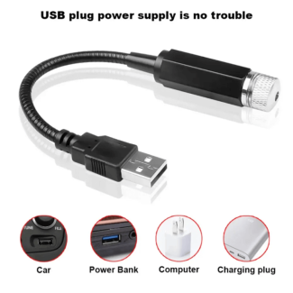 USB Car Ceiling LED Projector Light with 360? Rotating Neck Price in Pakistan | LAPTAB