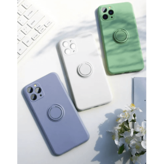 Silicone iPhone 11 Pro Max Cover with Ring Holder for Enhanced Grip Price in Pakistan | LAPTAB