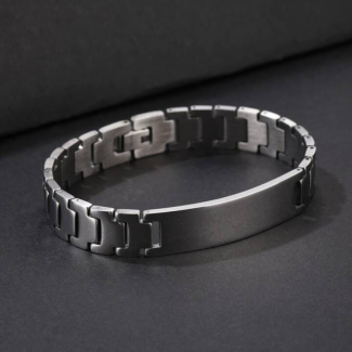 Stylish Unisex Black Stainless Steel Link Chain Bracelet Price in Pakistan | LAPTAB
