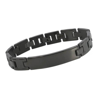 Stylish Unisex Black Stainless Steel Link Chain Bracelet Price in Pakistan | LAPTAB