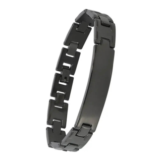 Stylish Unisex Black Stainless Steel Link Chain Bracelet Price in Pakistan | LAPTAB