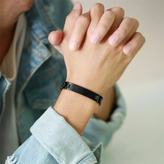 Stylish Unisex Black Stainless Steel Link Chain Bracelet Price in Pakistan | LAPTAB