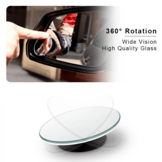2 Pcs Blind Spot Mirror for Cars - Clear HD Glass, Convex Design Price in Pakistan | LAPTAB