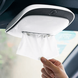 Car Visor Tissue Box - Easy Access, Durable PU Leather, Easy Installation