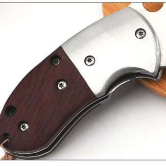 Self Defense Mini Folding Knife with Sandalwood Handle and Steel Blade Price in Pakistan | LAPTAB